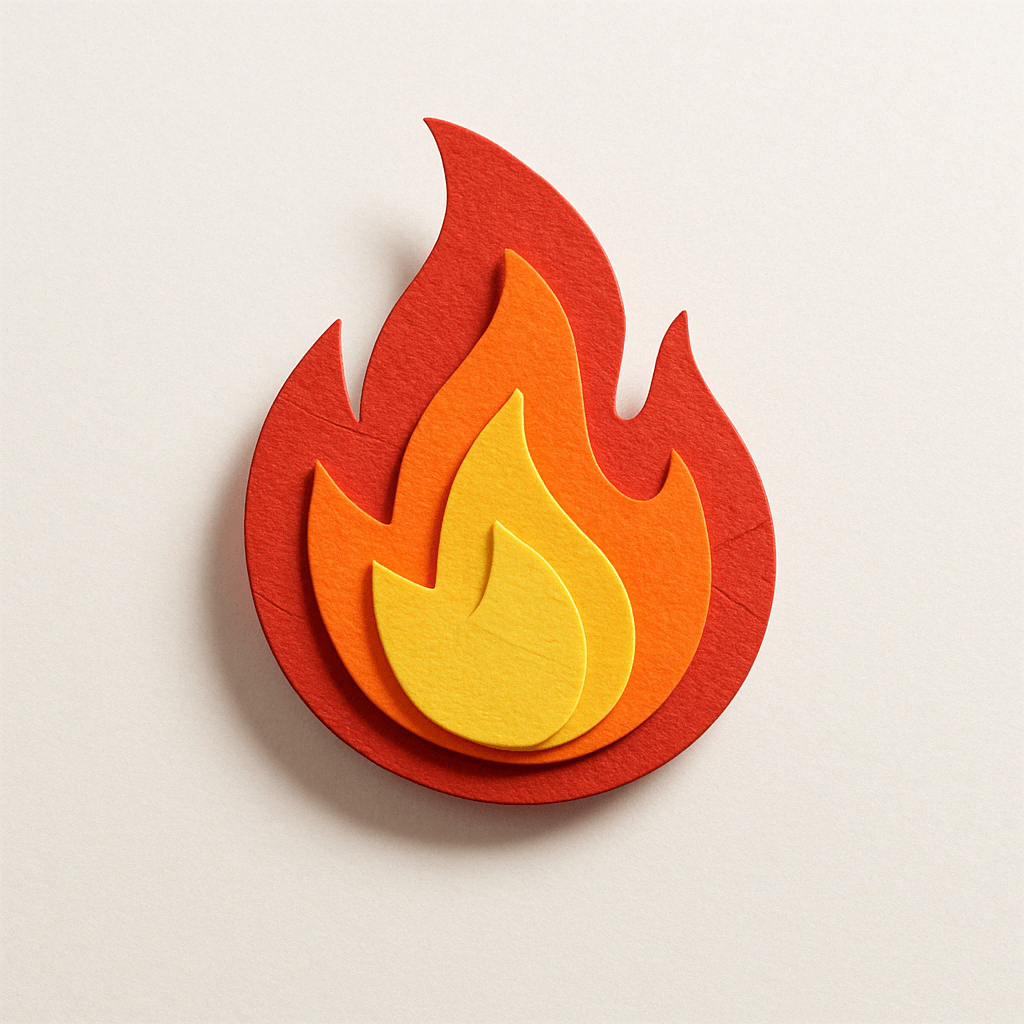 Paper Craft Style Emoji Icon