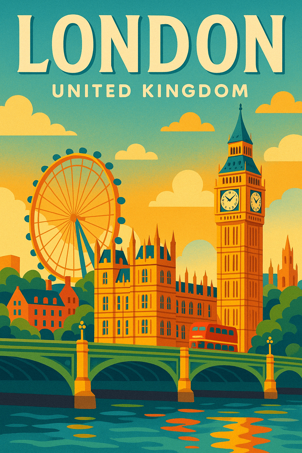 Colorful Vector Art Poster