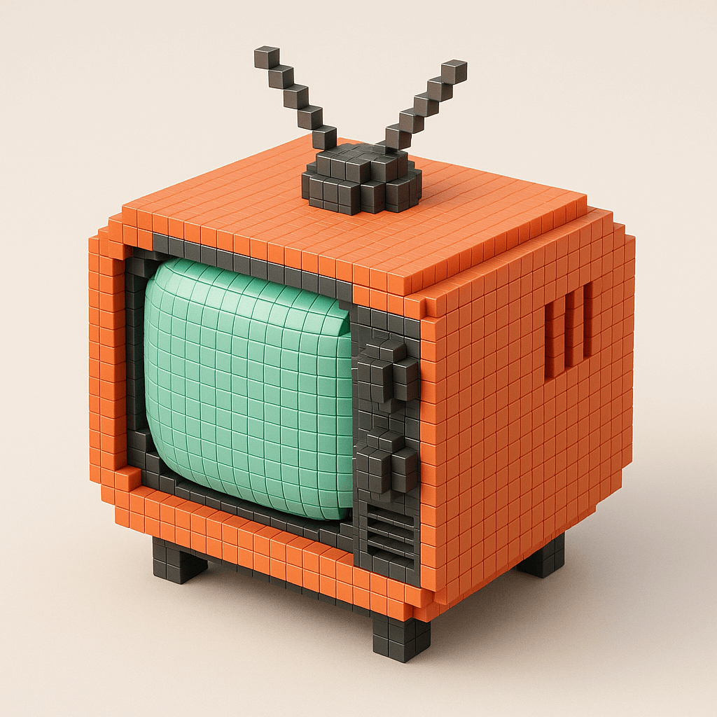 Voxel Style 3D Icon Conversion